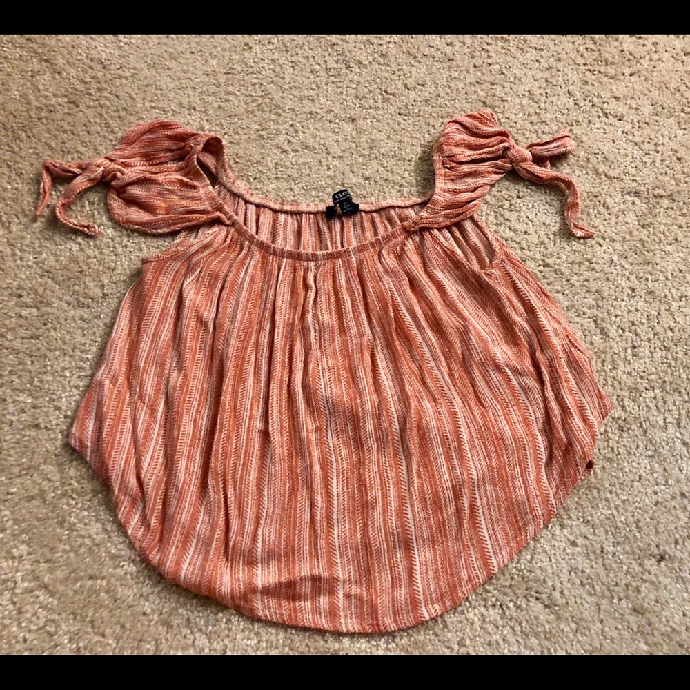 Size Small - LA Woman’s Orange Striped Top